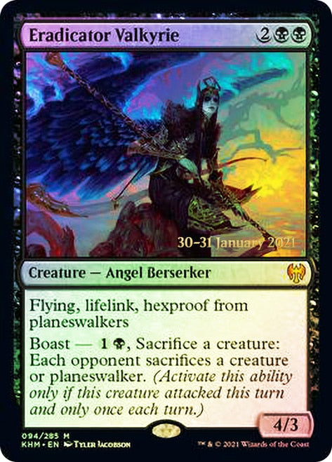 Eradicator Valkyrie [Kaldheim Prerelease Promos] | Gate City Games LLC