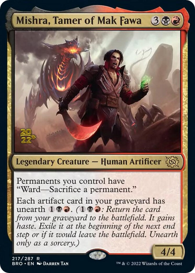 Mishra, Tamer of Mak Fawa [The Brothers' War Prerelease Promos] | Gate City Games LLC