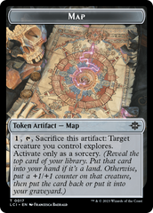 Map // Dinosaur (0001) Double-Sided Token [The Lost Caverns of Ixalan Tokens] | Gate City Games LLC