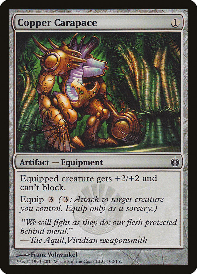 Copper Carapace [Mirrodin Besieged] | Gate City Games LLC