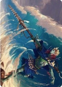 Tazeem Roilmage Art Card [Zendikar Rising Art Series] | Gate City Games LLC