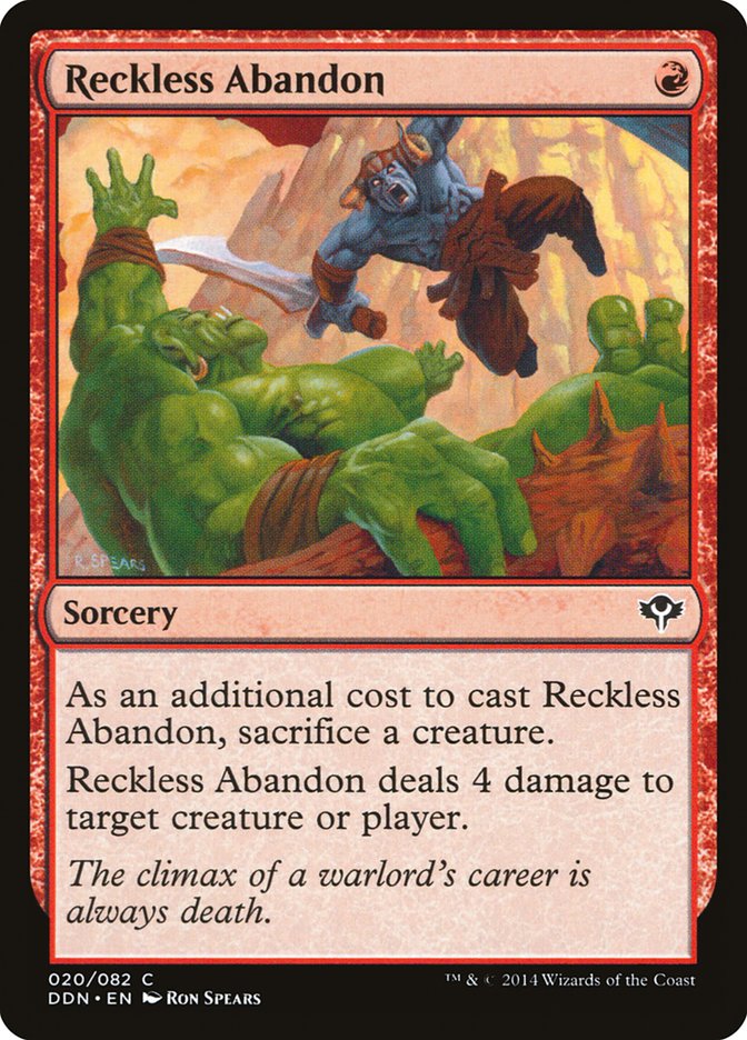 Reckless Abandon [Duel Decks: Speed vs. Cunning] | Gate City Games LLC