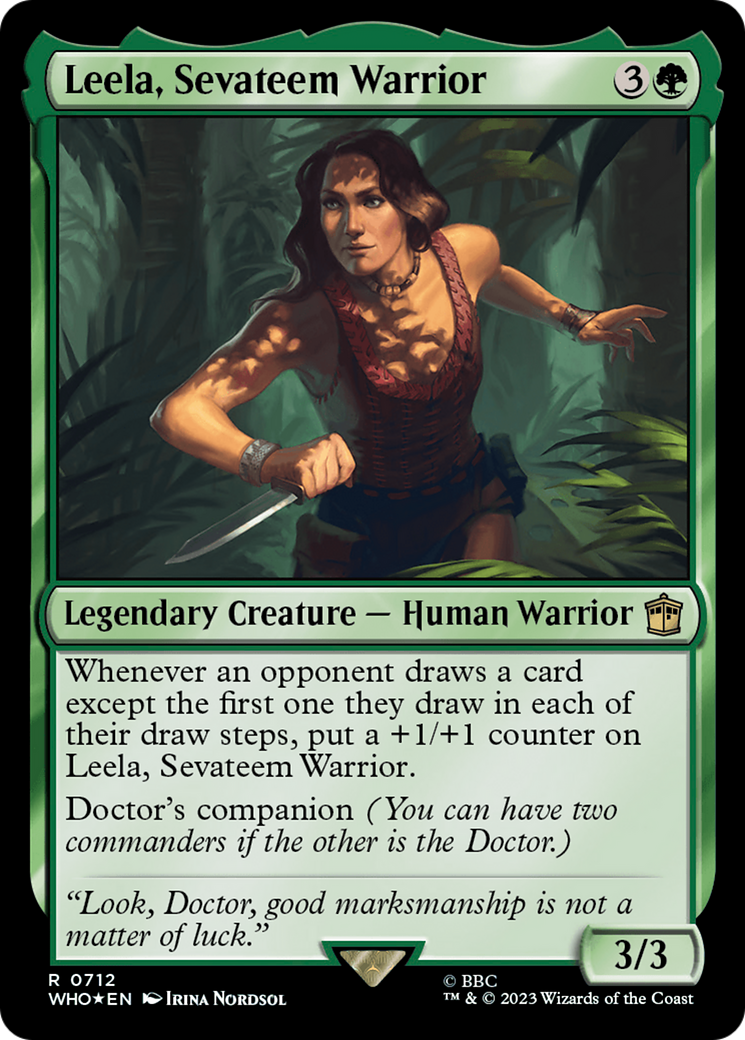 Leela, Sevateem Warrior (Surge Foil) [Doctor Who] | Gate City Games LLC