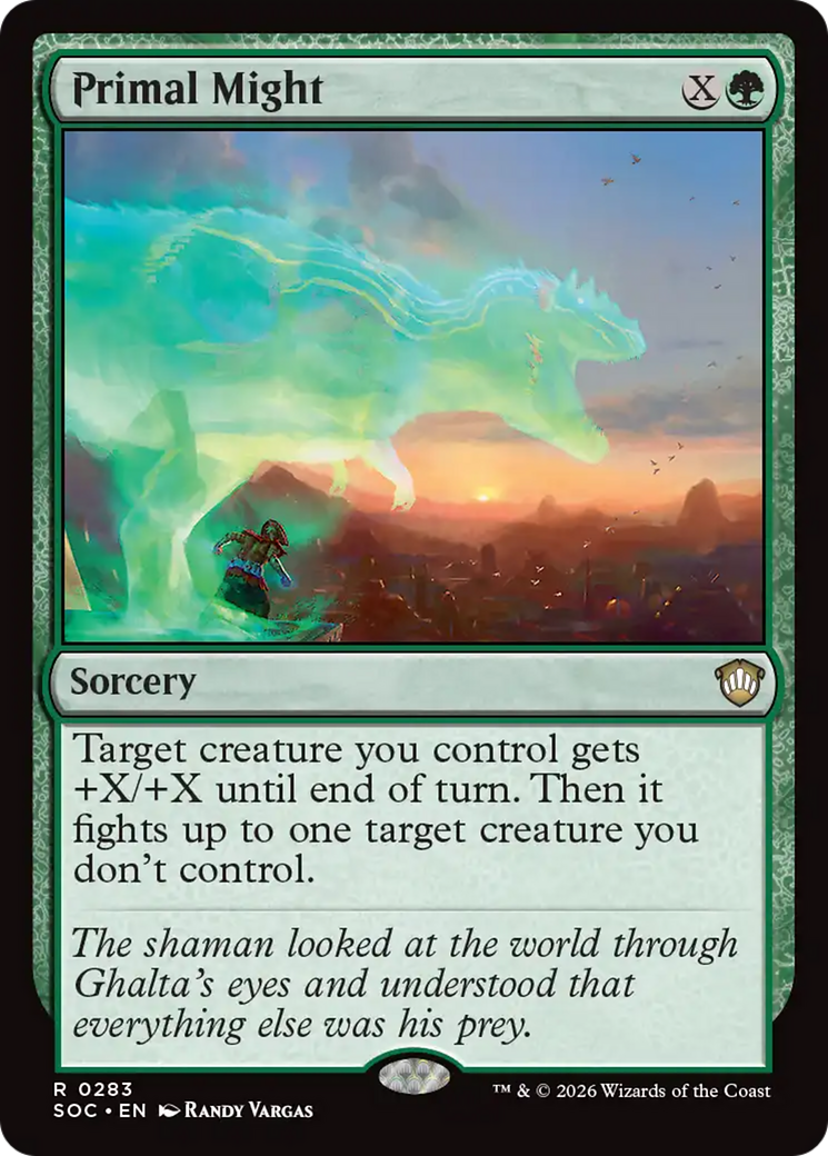 Primal Might [Secrets of Strixhaven Commander] | Gate City Games LLC