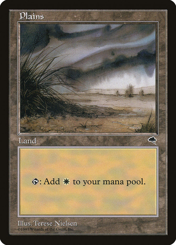 Plains (Signature on Center Left) [Tempest] | Gate City Games LLC