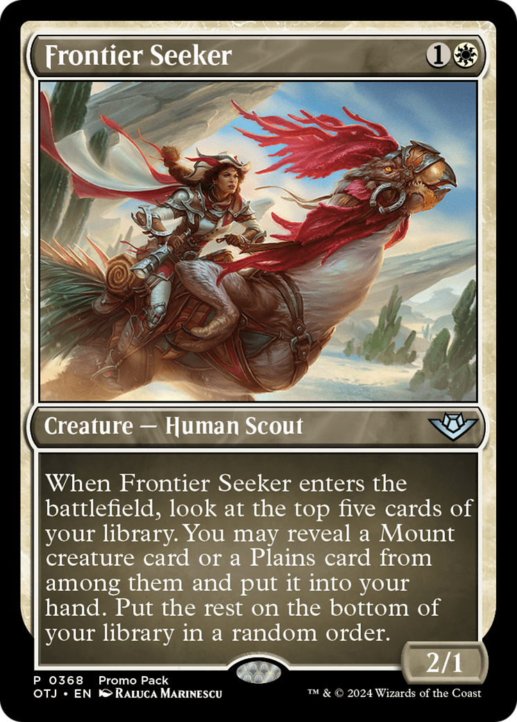 Frontier Seeker (Promo Pack) [Outlaws of Thunder Junction Promos] | Gate City Games LLC