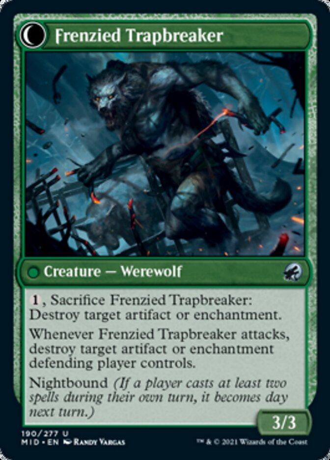 Outland Liberator // Frenzied Trapbreaker [Innistrad: Midnight Hunt] | Gate City Games LLC