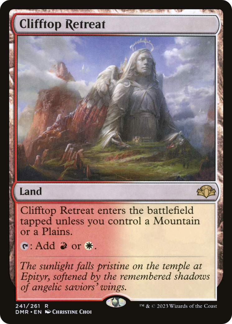 Clifftop Retreat [Dominaria Remastered] | Gate City Games LLC