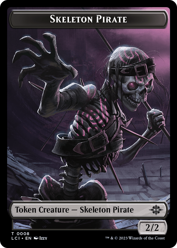 Skeleton Pirate Token [The Lost Caverns of Ixalan Tokens] | Gate City Games LLC