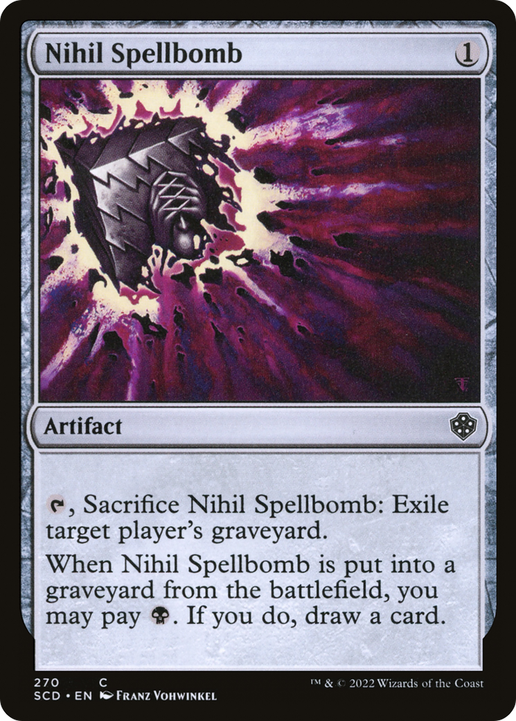 Nihil Spellbomb [Starter Commander Decks] | Gate City Games LLC