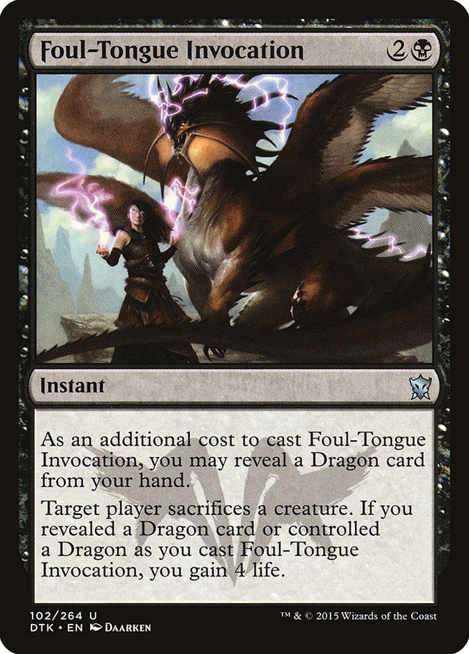 Foul-Tongue Invocation [Dragons of Tarkir] | Gate City Games LLC