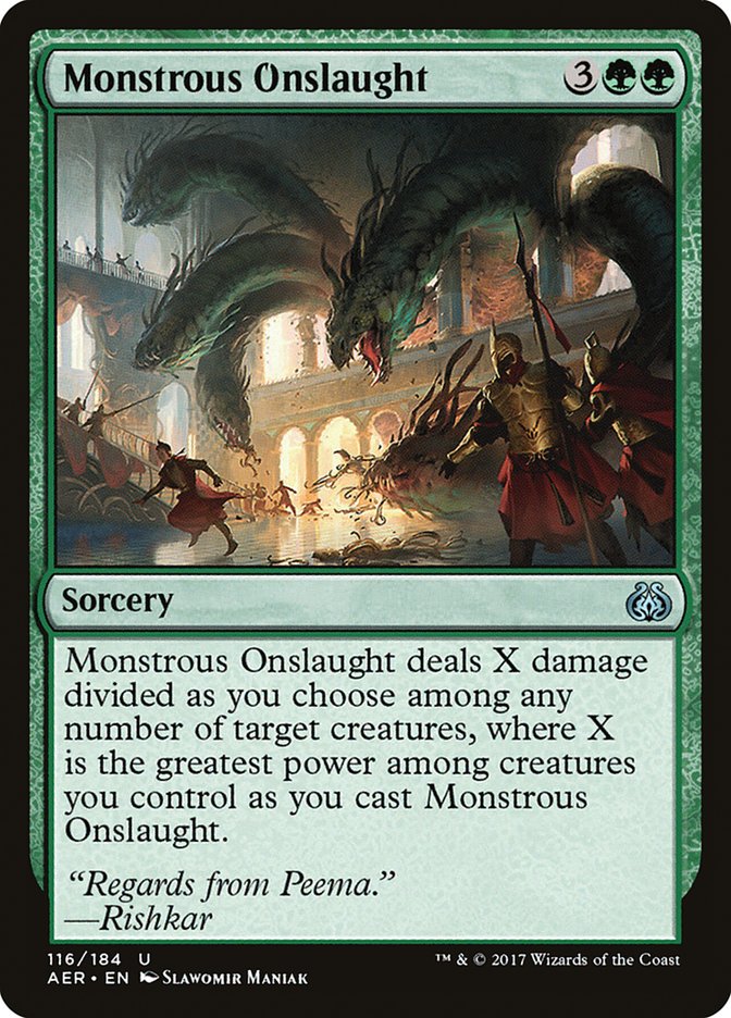 Monstrous Onslaught [Aether Revolt] | Gate City Games LLC