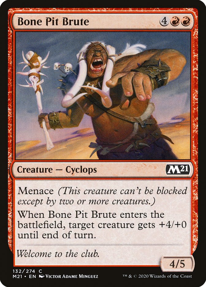 Bone Pit Brute [Core Set 2021] | Gate City Games LLC