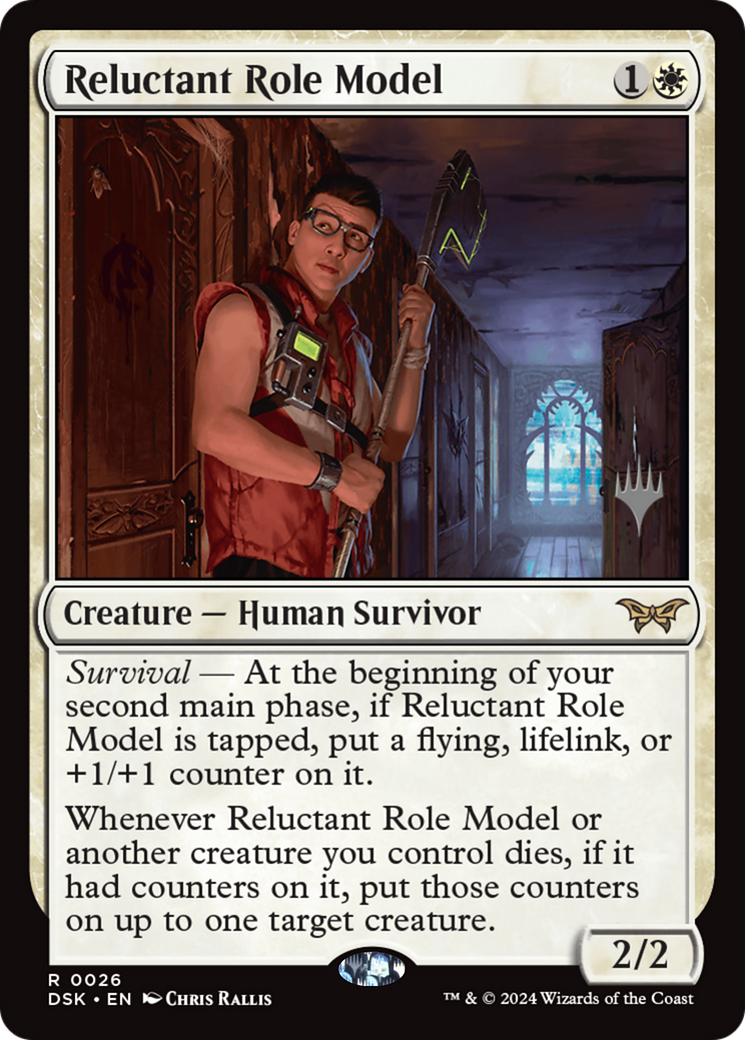 Reluctant Role Model (Promo Pack) [Duskmourn: House of Horror Promos] | Gate City Games LLC