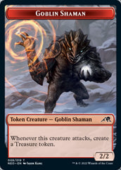 Samurai // Goblin Shaman Double-Sided Token [Kamigawa: Neon Dynasty Tokens] | Gate City Games LLC