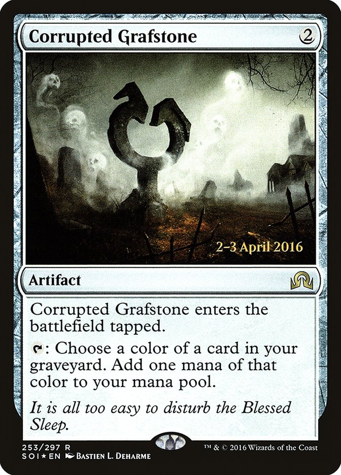 Corrupted Grafstone [Shadows over Innistrad Prerelease Promos] | Gate City Games LLC
