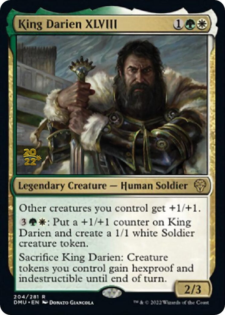 King Darien XLVIII [Dominaria United Prerelease Promos] | Gate City Games LLC