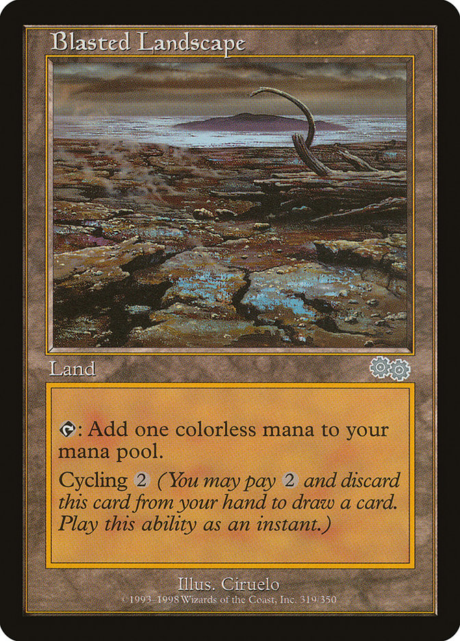 Blasted Landscape [Urza's Saga] | Gate City Games LLC