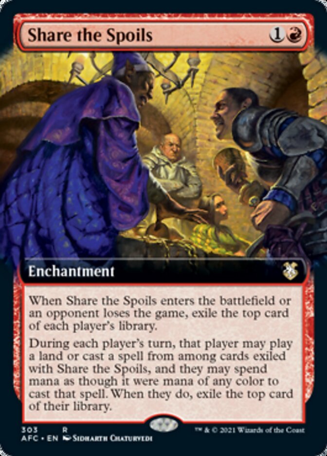 Share the Spoils (Extended Art) [Dungeons & Dragons: Adventures in the Forgotten Realms Commander] | Gate City Games LLC