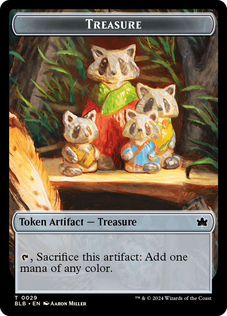 Rabbit // Treasure Double-Sided Token [Bloomburrow Tokens] | Gate City Games LLC