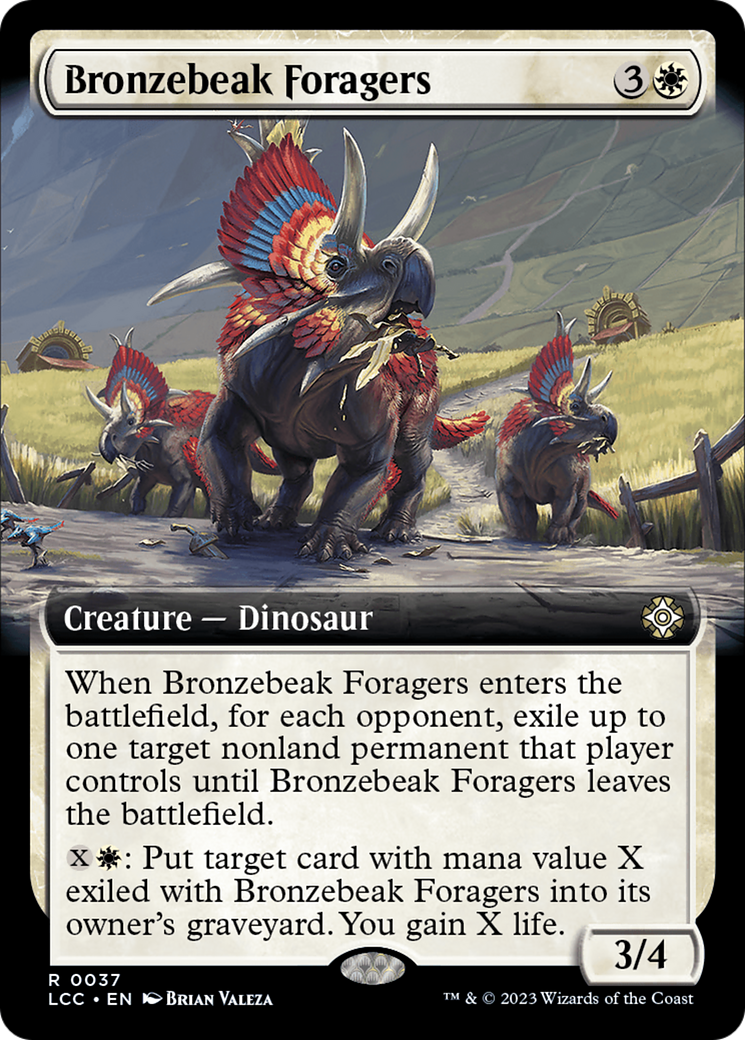 Bronzebeak Foragers (Extended Art) [The Lost Caverns of Ixalan Commander] | Gate City Games LLC