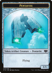 Myr // Pentavite Double-Sided Token [Commander 2014 Tokens] | Gate City Games LLC
