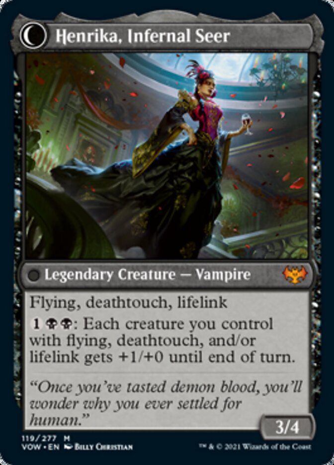 Henrika Domnathi // Henrika, Infernal Seer [Innistrad: Crimson Vow] | Gate City Games LLC
