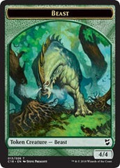 Beast (013) // Plant Double-Sided Token [Commander 2018 Tokens] | Gate City Games LLC