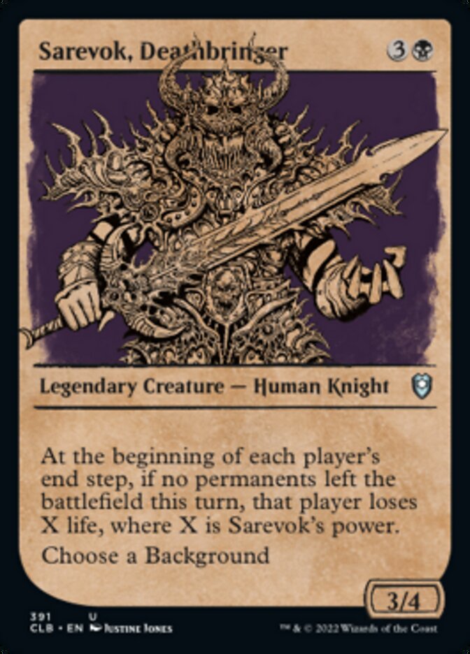 Sarevok, Deathbringer (Showcase) [Commander Legends: Battle for Baldur's Gate] | Gate City Games LLC