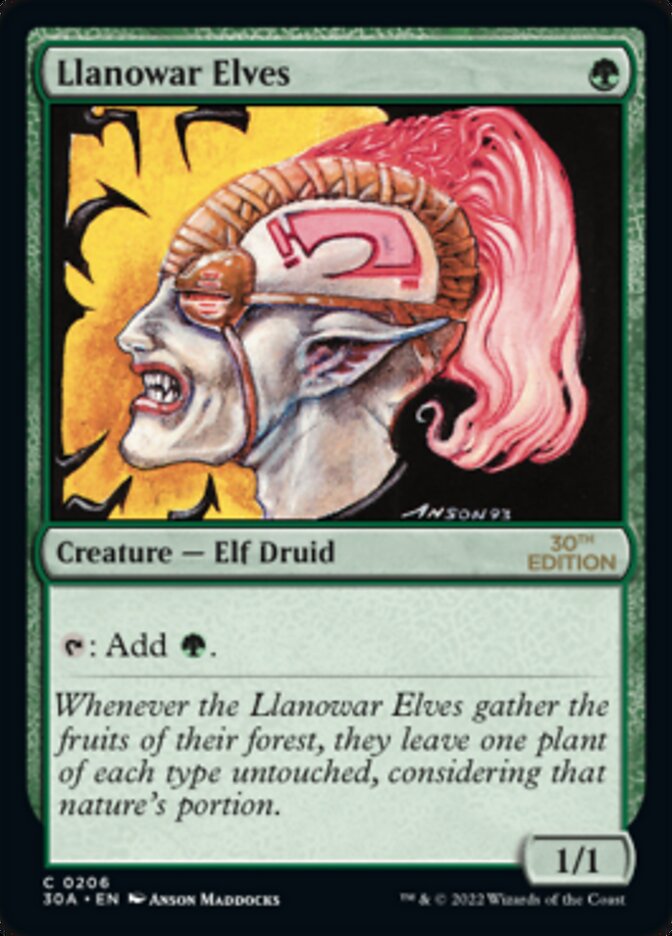 Llanowar Elves [30th Anniversary Edition] | Gate City Games LLC