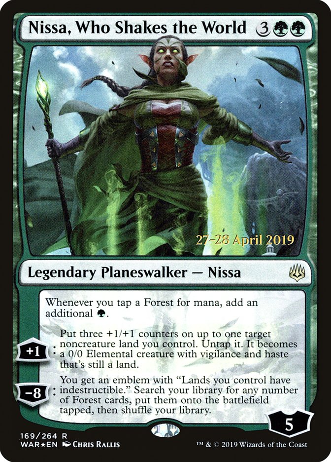 Nissa, Who Shakes the World [War of the Spark Prerelease Promos] | Gate City Games LLC