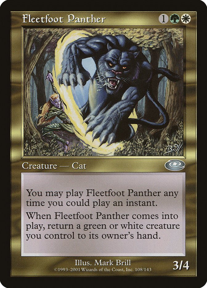 Fleetfoot Panther [Planeshift] | Gate City Games LLC