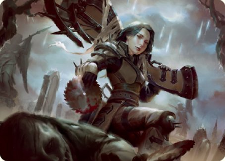 Sawblade Slinger Art Card [Innistrad: Crimson Vow Art Series] | Gate City Games LLC