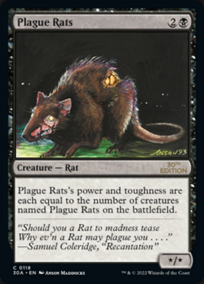 Plague Rats [30th Anniversary Edition] | Gate City Games LLC