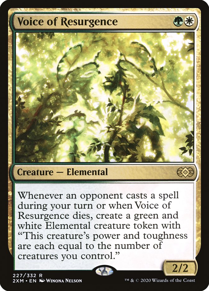 Voice of Resurgence [Double Masters] | Gate City Games LLC