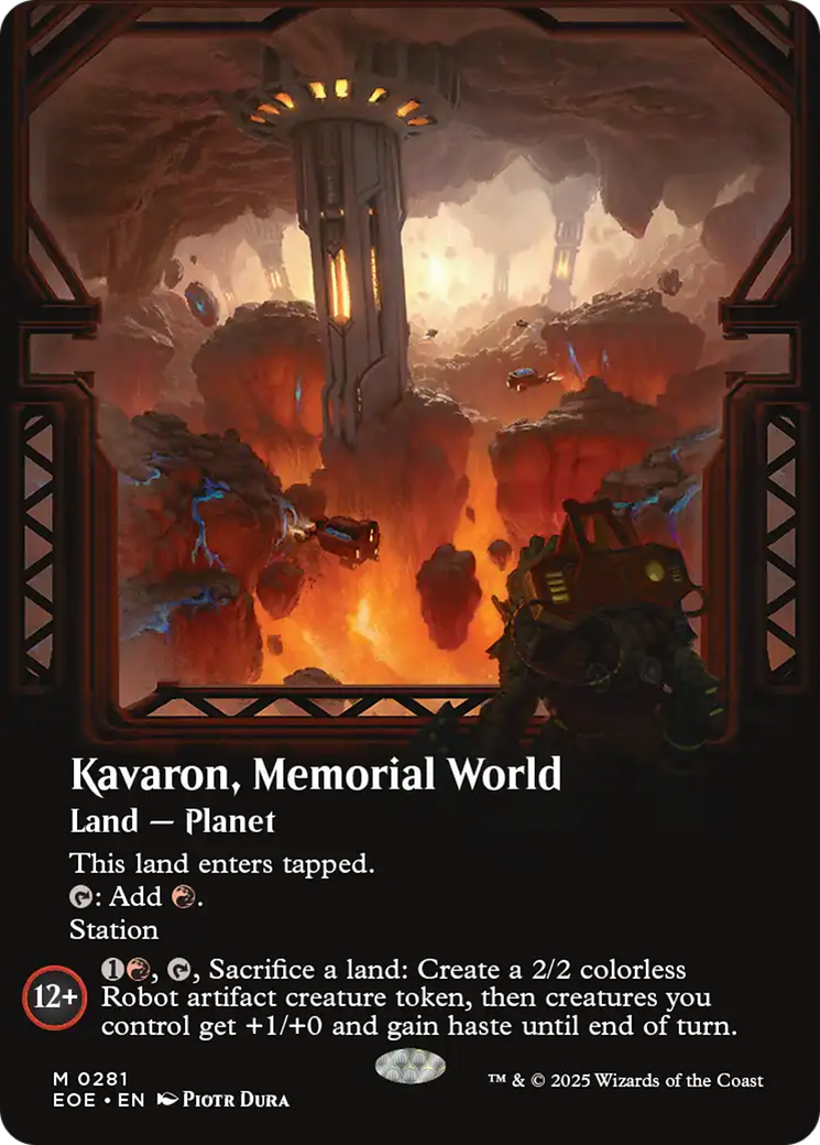 Kavaron, Memorial world (Borderless) [Edge of Eternities] | Gate City Games LLC
