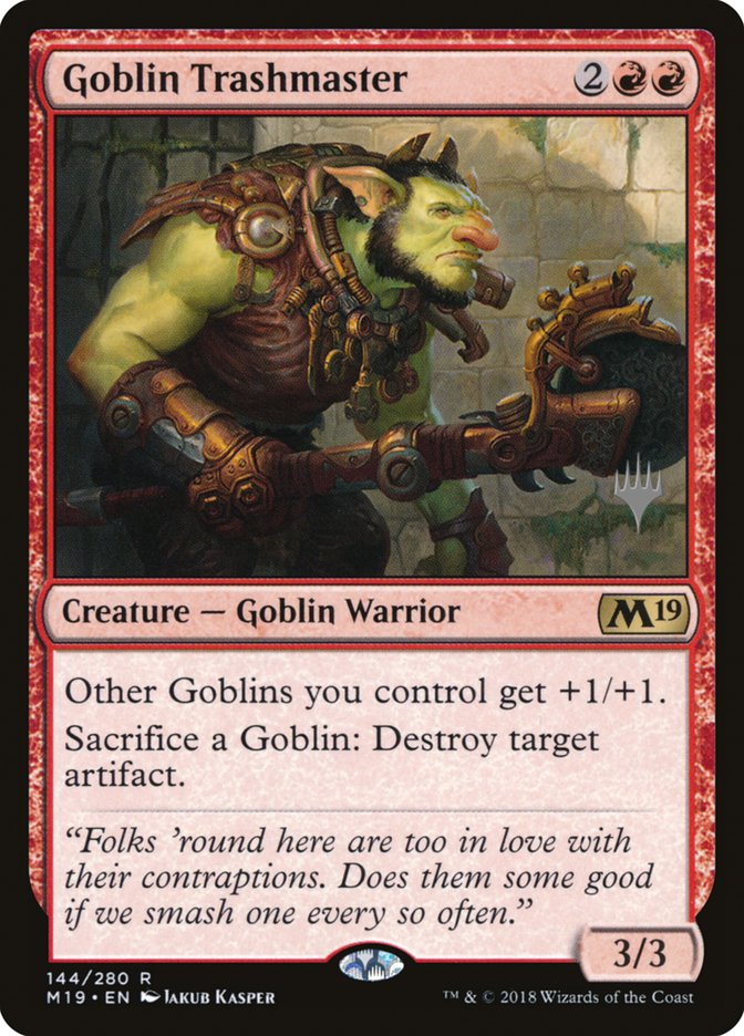 Goblin Trashmaster (Promo Pack) [Core Set 2019 Promos] | Gate City Games LLC