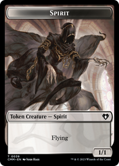 Spirit (0039) // Spider Double-Sided Token [Commander Masters Tokens] | Gate City Games LLC