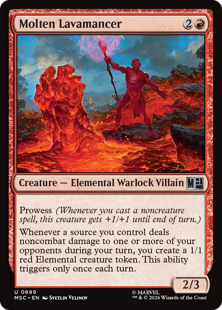 Molten Lavamancer [Marvel Super Heroes Commander] | Gate City Games LLC
