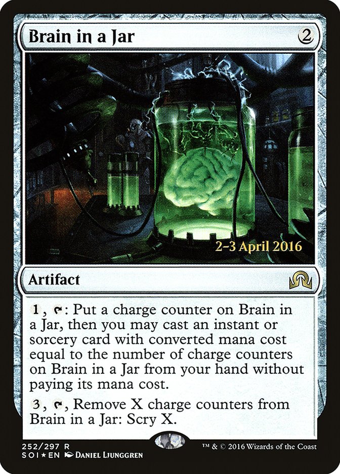 Brain in a Jar [Shadows over Innistrad Prerelease Promos] | Gate City Games LLC