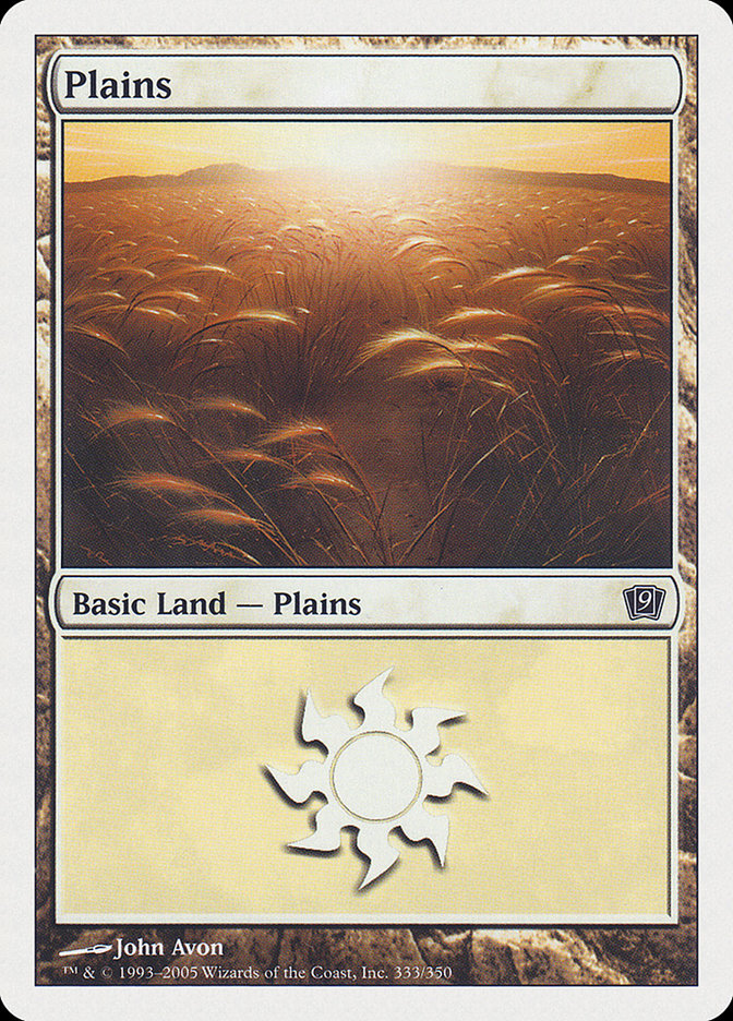 Plains (333) [Ninth Edition] | Gate City Games LLC