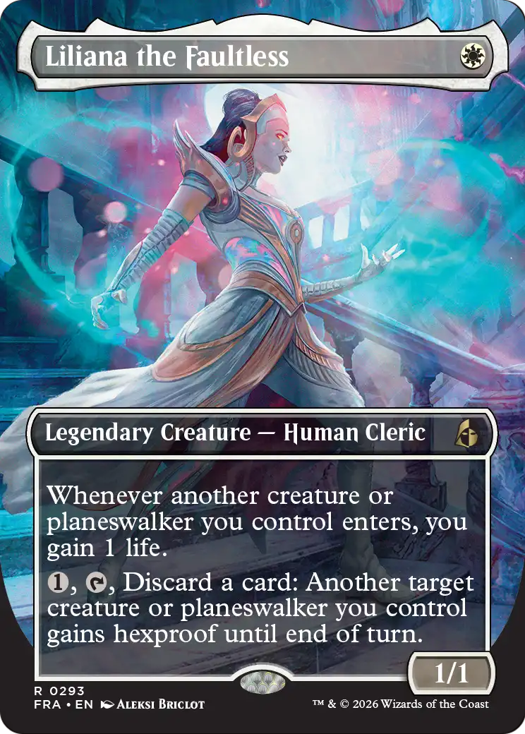 Liliana the Faultless (Borderless) [Reality Fracture] | Gate City Games LLC