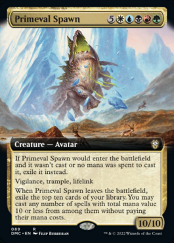 Primeval Spawn (Extended Art) [Dominaria United Commander] | Gate City Games LLC