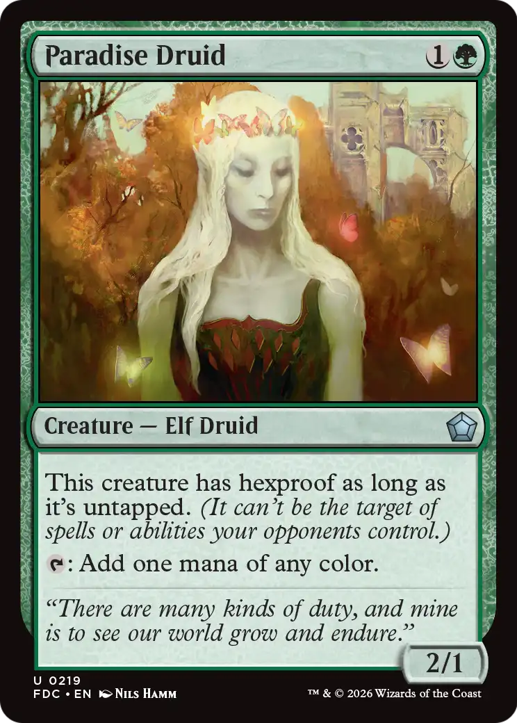 Paradise Druid [Foundations Commander] | Gate City Games LLC