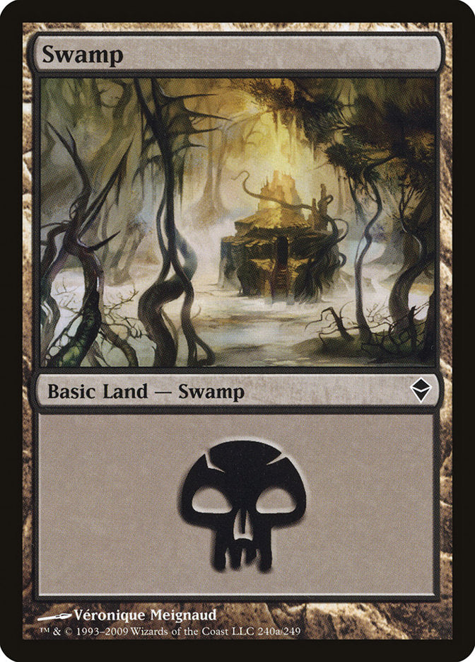 Swamp (240a) [Zendikar] | Gate City Games LLC