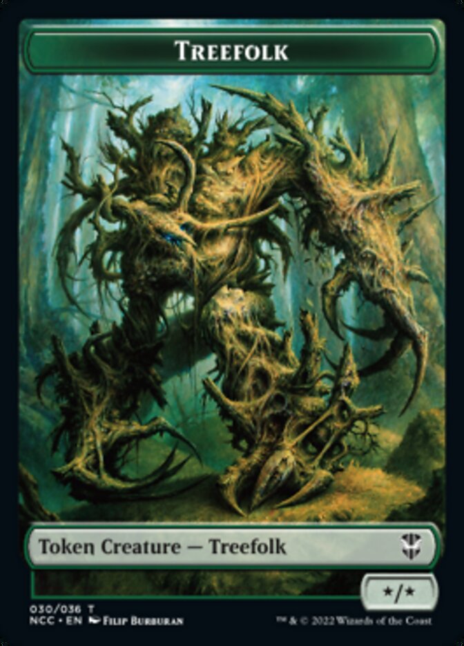 Treefolk // Spider Double-Sided Token [Streets of New Capenna Commander Tokens] | Gate City Games LLC