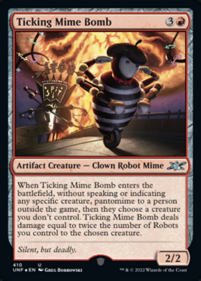 Ticking Mime Bomb (Galaxy Foil) [Unfinity] | Gate City Games LLC