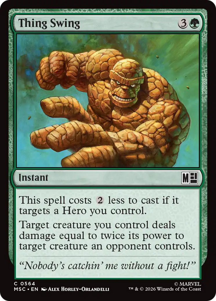 Thing Swing [Marvel Super Heroes Commander] | Gate City Games LLC