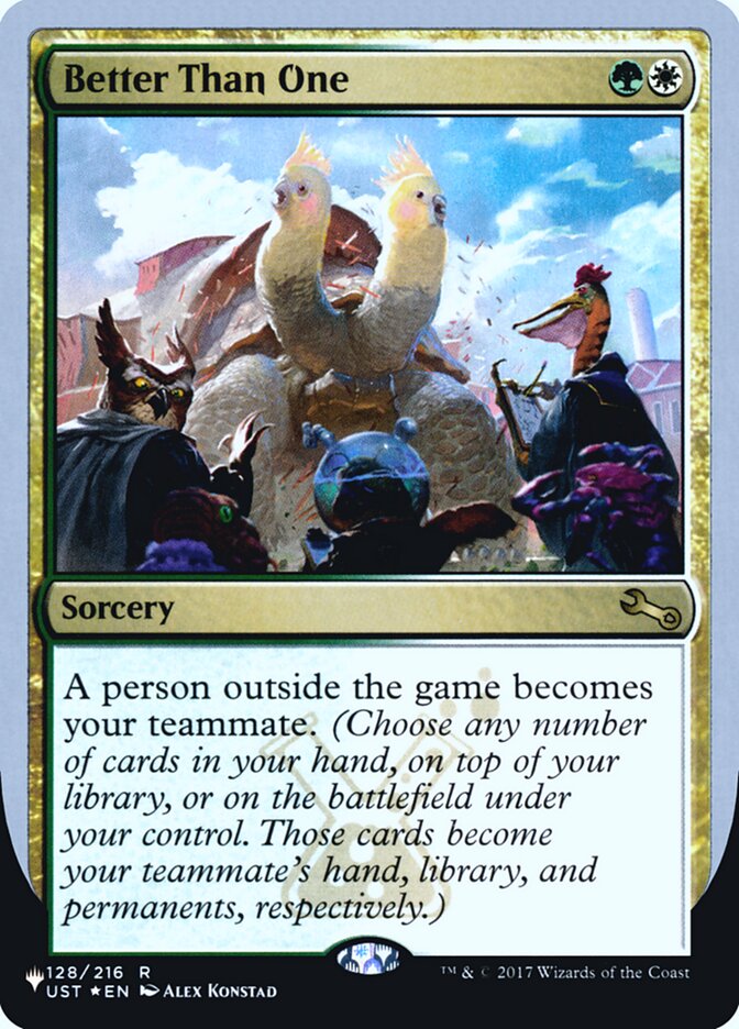 Better Than One (Unfinity Foil Edition) [The List] | Gate City Games LLC