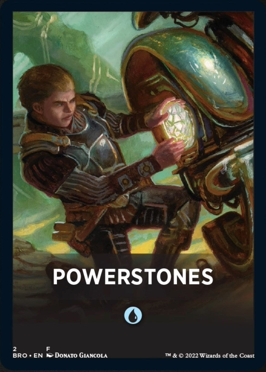 Powerstones Theme Card [The Brothers' War Tokens] | Gate City Games LLC